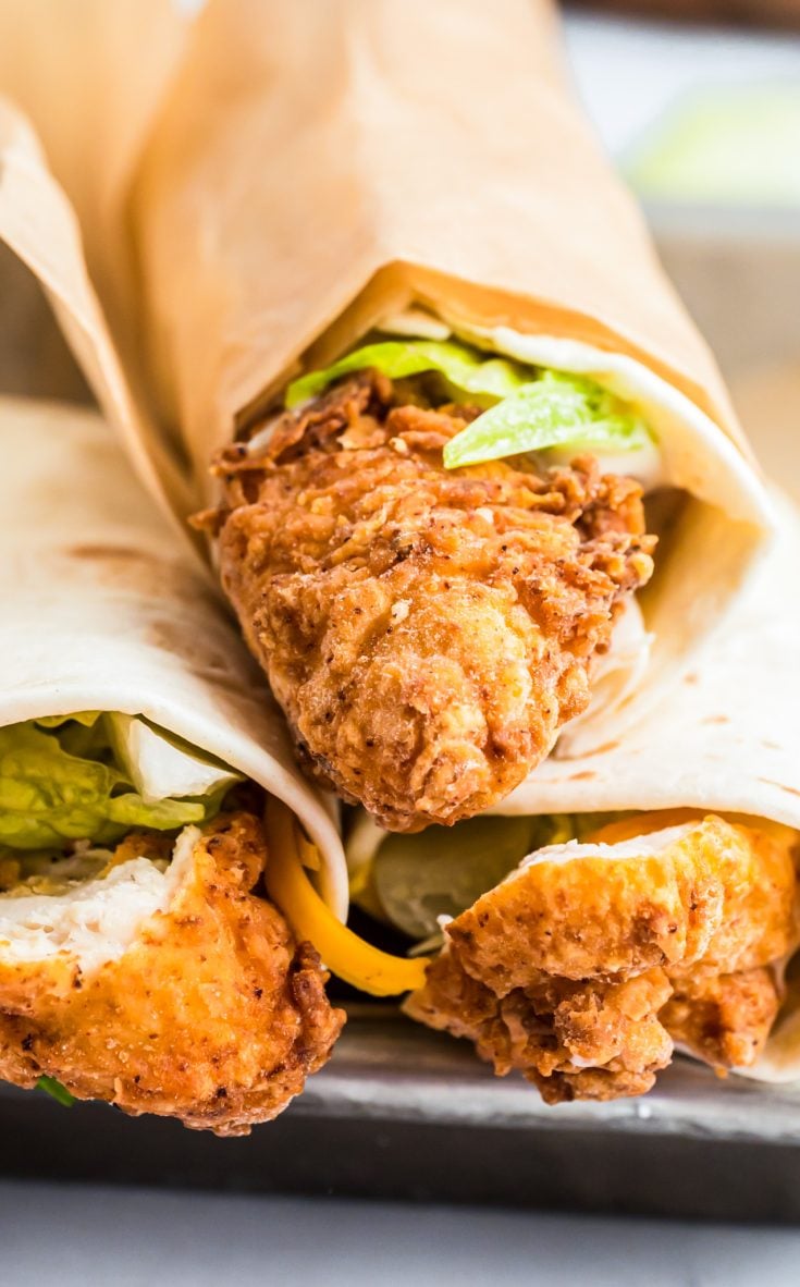 Chicken or Pork Wrap